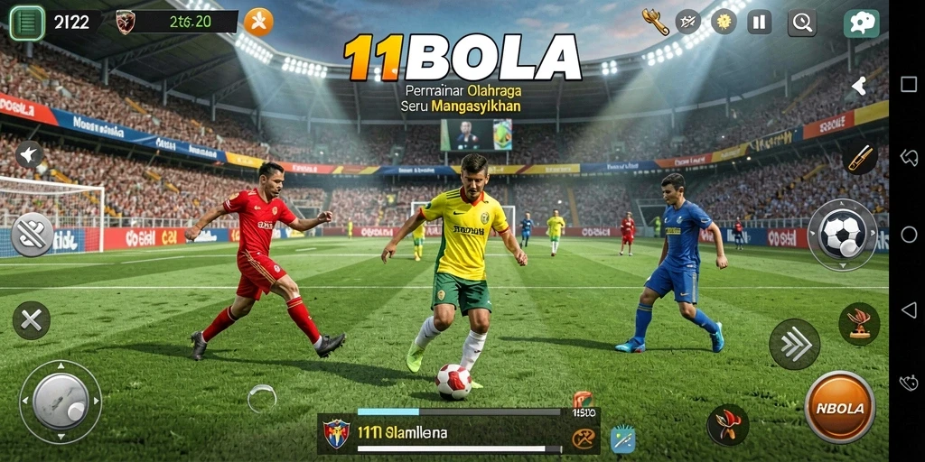 Screenshot dari gameplay 11BOLA yang seru dan interaktif.