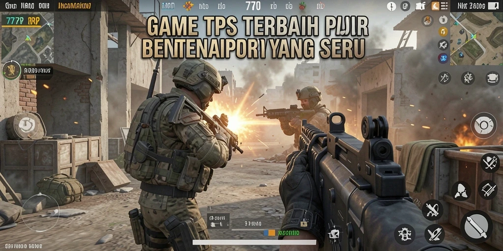 Screenshot gameplay 77RP menunjukkan aksi tembak-menembak yang mendebarkan.