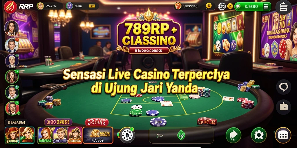 Tampilan gameplay Live Casino yang seru dan interaktif.