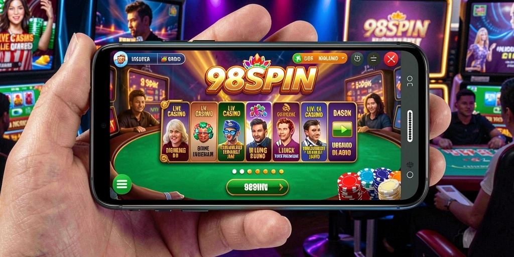Tampilan gameplay Live Casino yang menarik di 98SPIN.