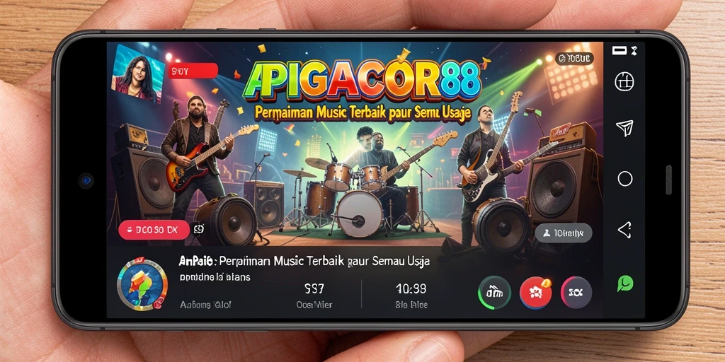 Tampilan gameplay seru dengan lagu-lagu hits terbaru.