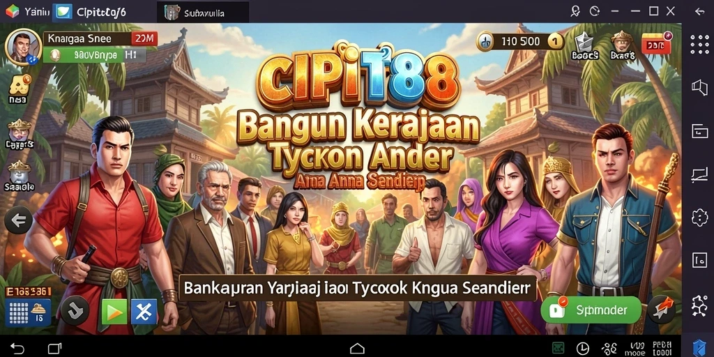 Screenshot utama CIPIT88 menunjukkan gameplay seru sebagai Tycoon.