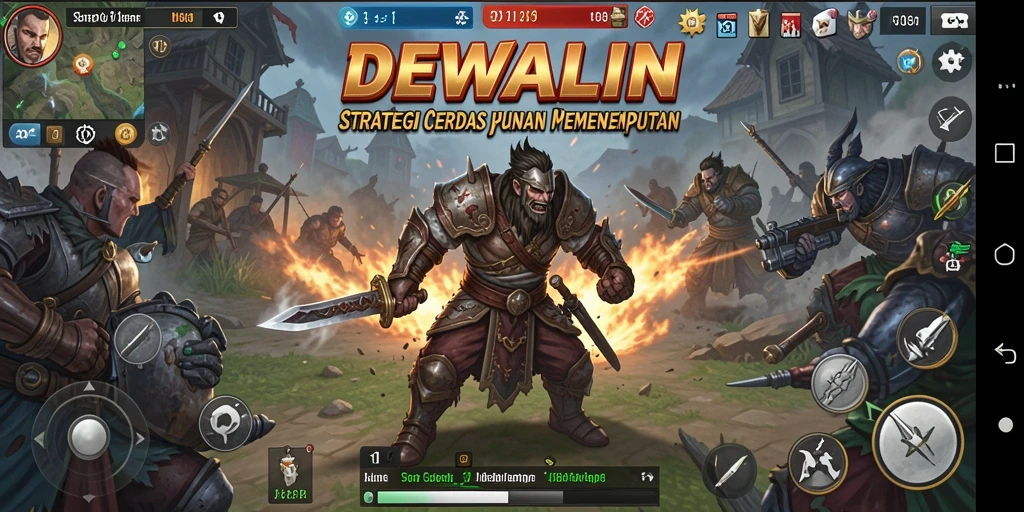 Tampilan gameplay DEWALIN menampilkan strategi taktis yang mendebarkan.