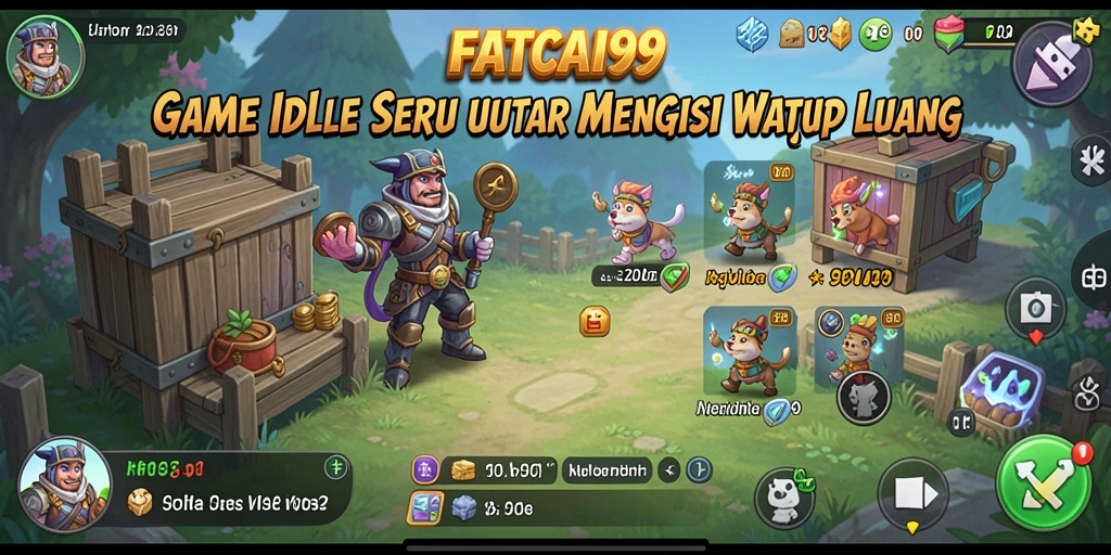 Screenshot gameplay FATCAI99 menampilkan pengelolaan sumber daya yang menarik.