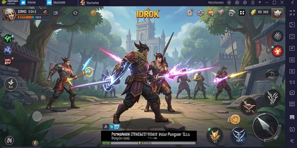 Tampilan utama gameplay SLG di IDROK yang mendebarkan.
