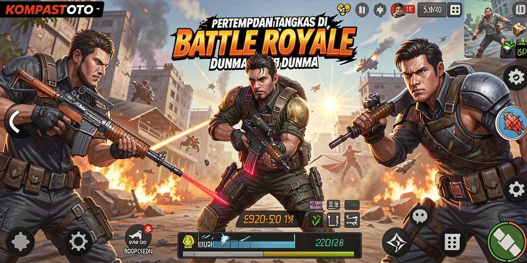 Gameplay menegangkan dalam pertempuran battle royale KOMPASTOTO.