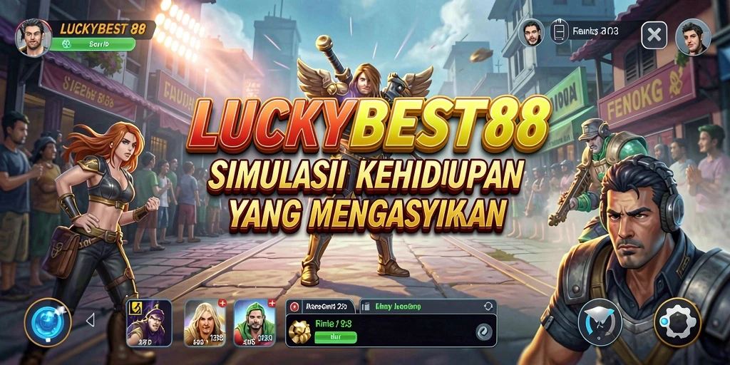 Tangkapan layar LUCKYBEST88 menampilkan momen gameplay simulasi yang seru.