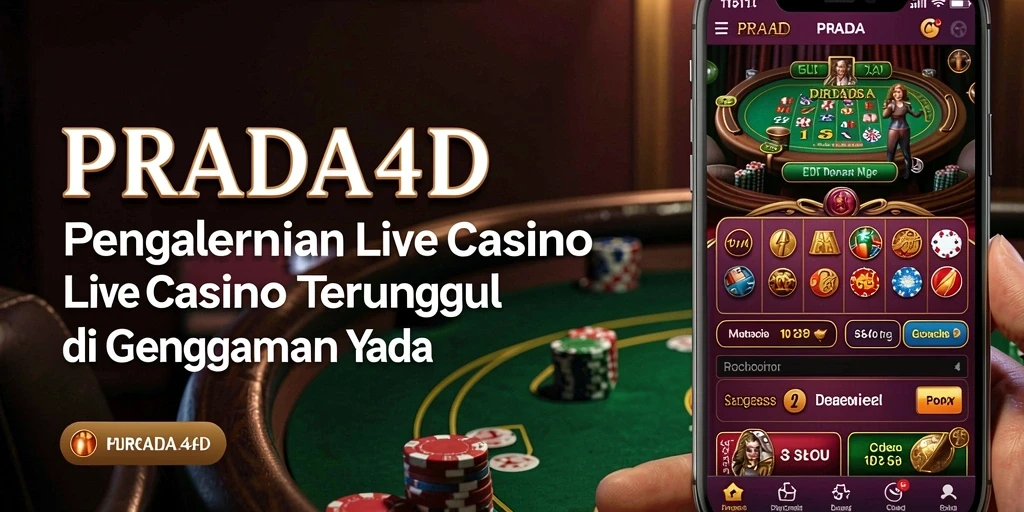 Tampilan gameplay Live Casino PRADA4D yang menarik dan interaktif.