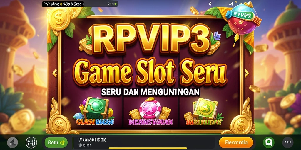 Tampilan menarik RPVIP3 dengan gameplay slot yang seru.