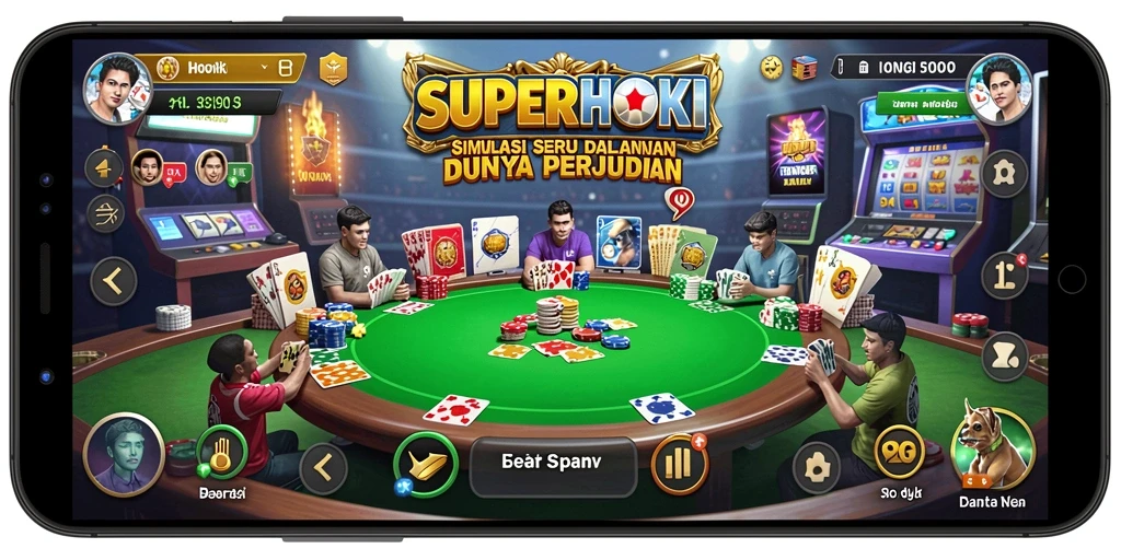 Screenshot gameplay <strong>SUPERHOKI</strong> dengan aksi seru dalam permainan Simulation.