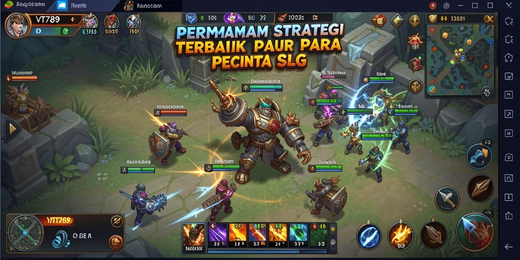 Tampilan menakjubkan dari gameplay strategi VT789.